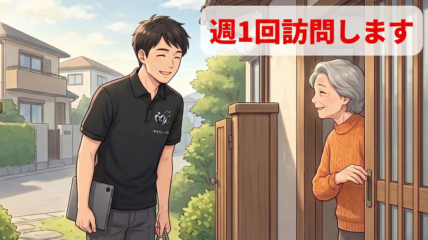 週1回訪問します