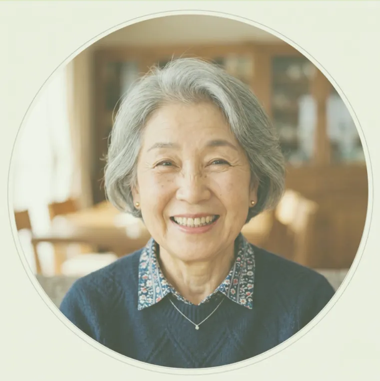 一人暮らしの70代女性のイメージ