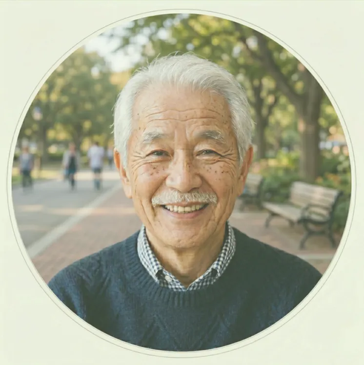 一人暮らしの80代男性のイメージ