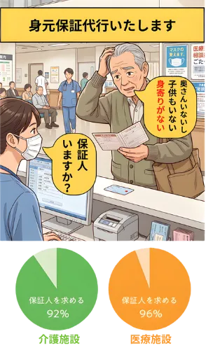 身元保証代行いたします